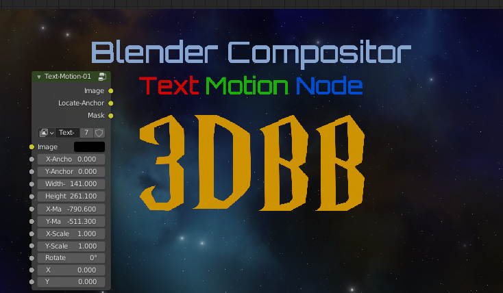 Compositor Node 3dbb Text-Motion-01 preview image 1